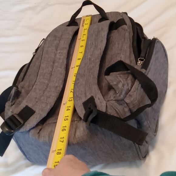 BB Gear Diaper Bag Backpack, Includes Changing Pad & Insulated Side Pocket - Picture 7 of 8